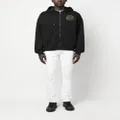 Just Cavalli logo-print cotton hoodie - Black