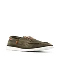 Moma suede boat shoes - Green