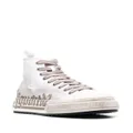 Dsquared2 logo-print high-top sneakers - White