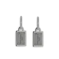 Dolce & Gabbana logo-tag drop earrings - Silver
