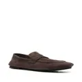 Officine Creative suede slip-on loafers - Brown