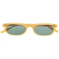 PENINSULA SWIMWEAR Portofino oval-frame sunglasses - Yellow