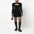 Dsquared2 cut-out rib-knit minidress - Black