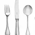 Christofle Albi five-piece individual silver-plated place settings
