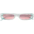 OUR LEGACY transparent oval frame sunglasses - Blue