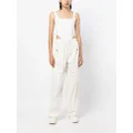 Dion Lee straight-leg cargo trousers - White