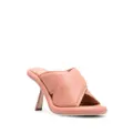 Vic Matie 105mm crossover-strap detail mules - Pink