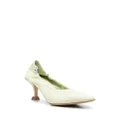 Premiata 70mm pointed-toe leather pumps - Green