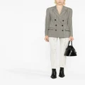 ISABEL MARANT striped double-breasted blazer - Grey