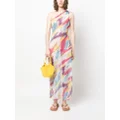 Missoni one-shoulder patterned maxi dress - Yellow