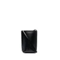 GANNI embossed-logo crossbody bag - Black