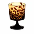 Dolce & Gabbana leopard-effect wine glass - Yellow