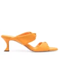 Aquazzura Twist 85mm leather sandals - Orange