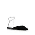Jimmy Choo Saeda flat ballerina shoes - Black