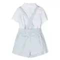 Ralph Lauren Kids linen-cotton short set - White