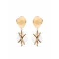 Aurelie Bidermann Mycene rock crystal earrings - Gold