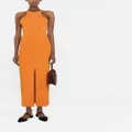 Nanushka sleeveless fitted midi dress - Orange