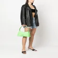 Karl Lagerfeld K/Seven monogram-debossed shoulder bag - Green
