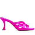 Aquazzura Oahu 95mm satin sandals - Pink