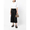 3.1 Phillip Lim pleat-detail belted cropped trousers - Black