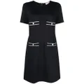 Moncler pocket-detail pique minidress - Black