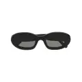 Retrosuperfuture oval frame sunglasses - Black