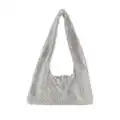Kara crystal mesh tote bag - Metallic