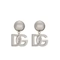 Dolce & Gabbana KIM DOLCE&GABBANA DG-logo clip-on earrings - Silver