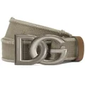 Dolce & Gabbana DG-logo tape belt - Neutrals