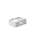 Maria Black Mom crystal-embelished ring - Silver