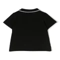 BOSS Kidswear logo-print cotton polo shirt - Black