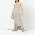 Dolce & Gabbana KIM DOLCE&GABBANA draped silk dress - Neutrals