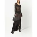 Dolce & Gabbana KIM DOLCE&GABBANA georgette maxi dress - Black