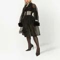 Dolce & Gabbana KIM DOLCE&GABBANA organza trench coat - Black