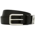 Dolce & Gabbana KIM DOLCE&GABBANA logo-lettering leather belt - Black