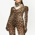 Dolce & Gabbana KIM DOLCE&GABBANA leopard-print twill scarf - Neutrals