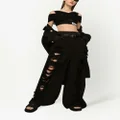 Dolce & Gabbana distressed flared jeans - Black