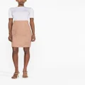 Balmain tweed double-breasted pencil skirt - Neutrals