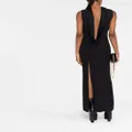 Versace draped open-back dress - Black