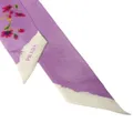 Prada floral-print twill foulard - Purple