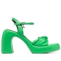 Karl Lagerfeld 120mm knot-detail sandals - Green