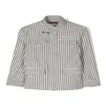 Fay Kids stripe-pattern jacket - Neutrals