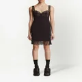 Proenza Schouler embroidered-detail ribbed-knit dress - Black