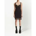 Proenza Schouler embroidered-detail ribbed-knit dress - Black
