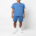 Alexander McQueen logo-tape jersey shorts - Blue