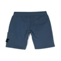 Stone Island Junior logo patch cargo shorts - Blue