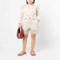 izzue layered knee-length shorts - Neutrals