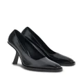 Ferragamo shaped-high-heel pumps - Black