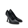 Ferragamo shaped-high-heel pumps - Black