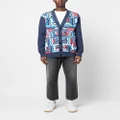 Missoni graphic print knitted cardigan - Blue